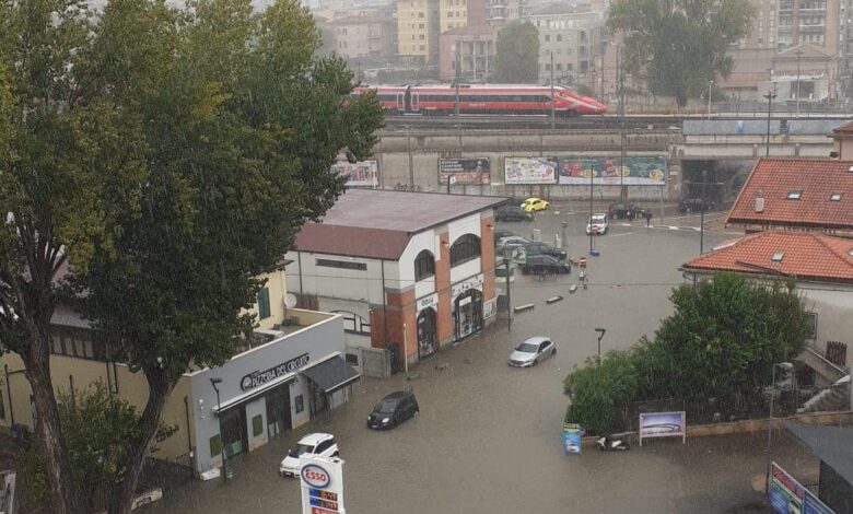 maltempo pescara strade allagate